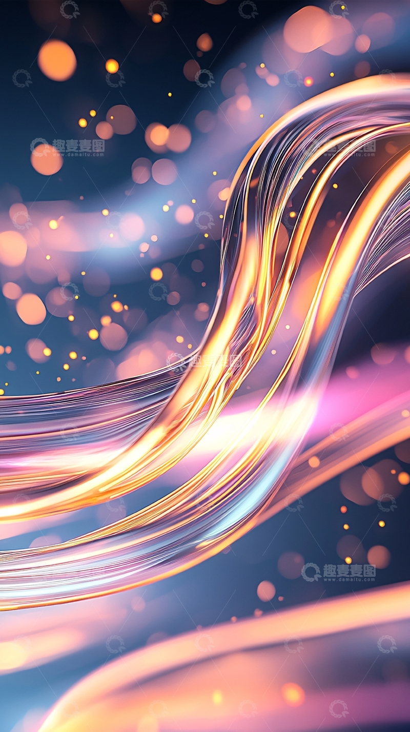 高清大图下载【趣麦麦图】光流动感抽象背景