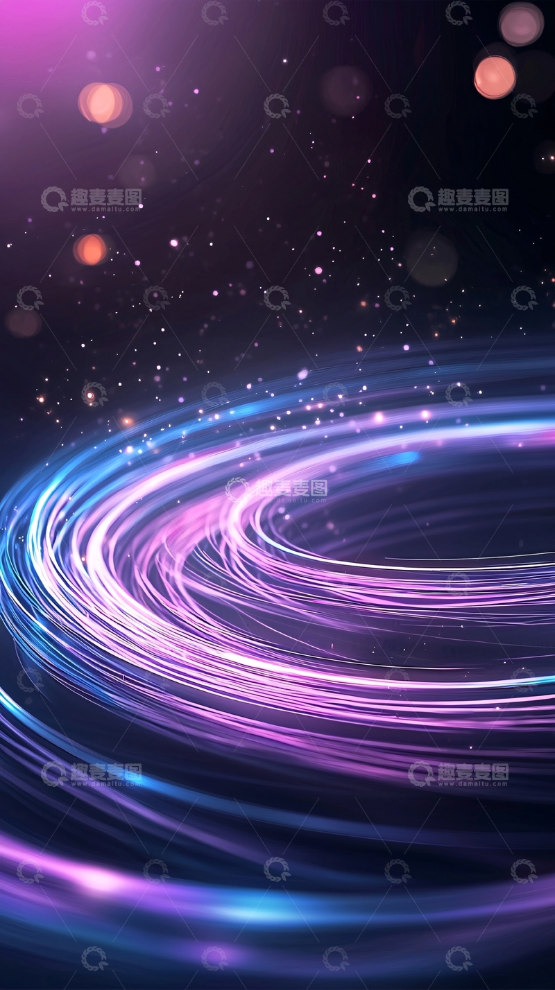 高清大图下载【趣麦麦图】光晕流动背景素材