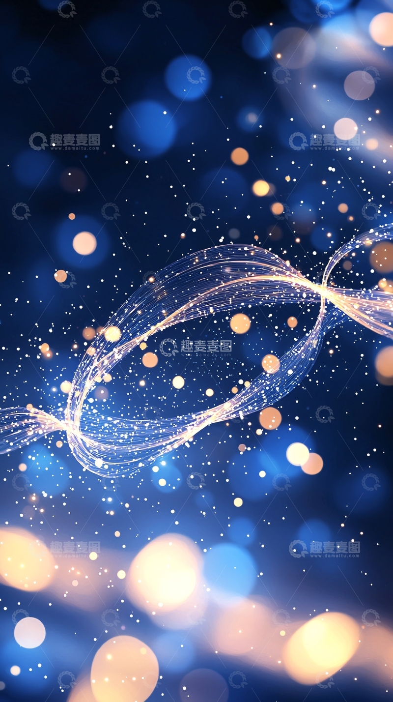 高清大图下载【趣麦麦图】梦幻星空光效背景图