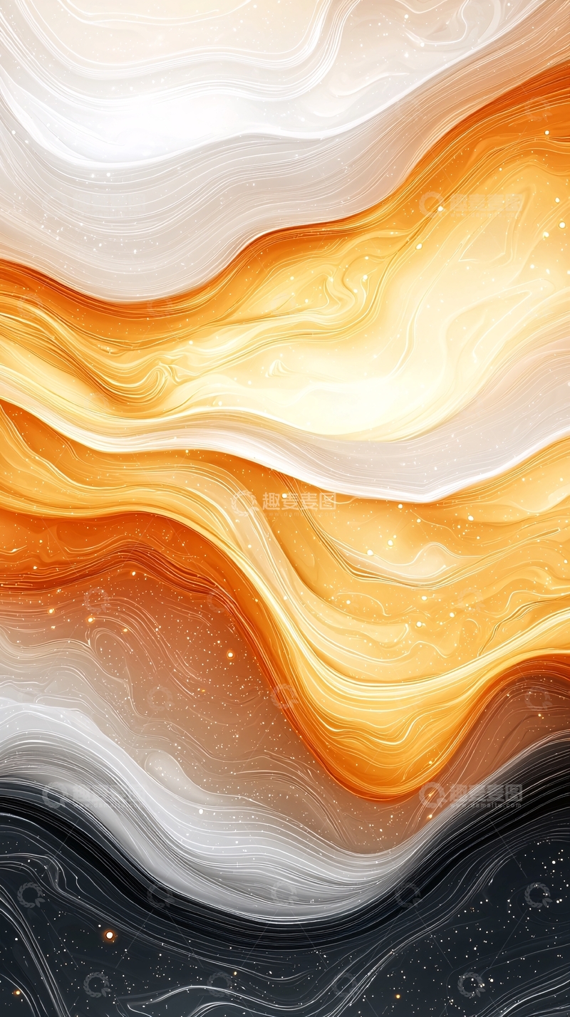 高清大图下载【趣麦麦图】抽象流动线条背景图