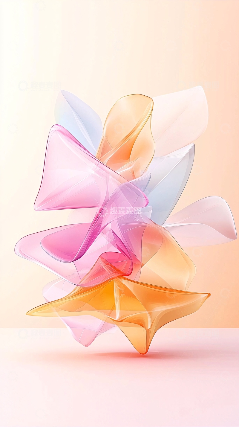 高清大图下载【趣麦麦图】抽象几何光影艺术背景