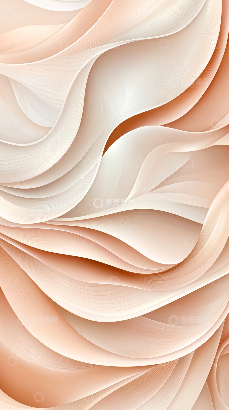高清大图下载【趣麦麦图】柔和波浪抽象背景