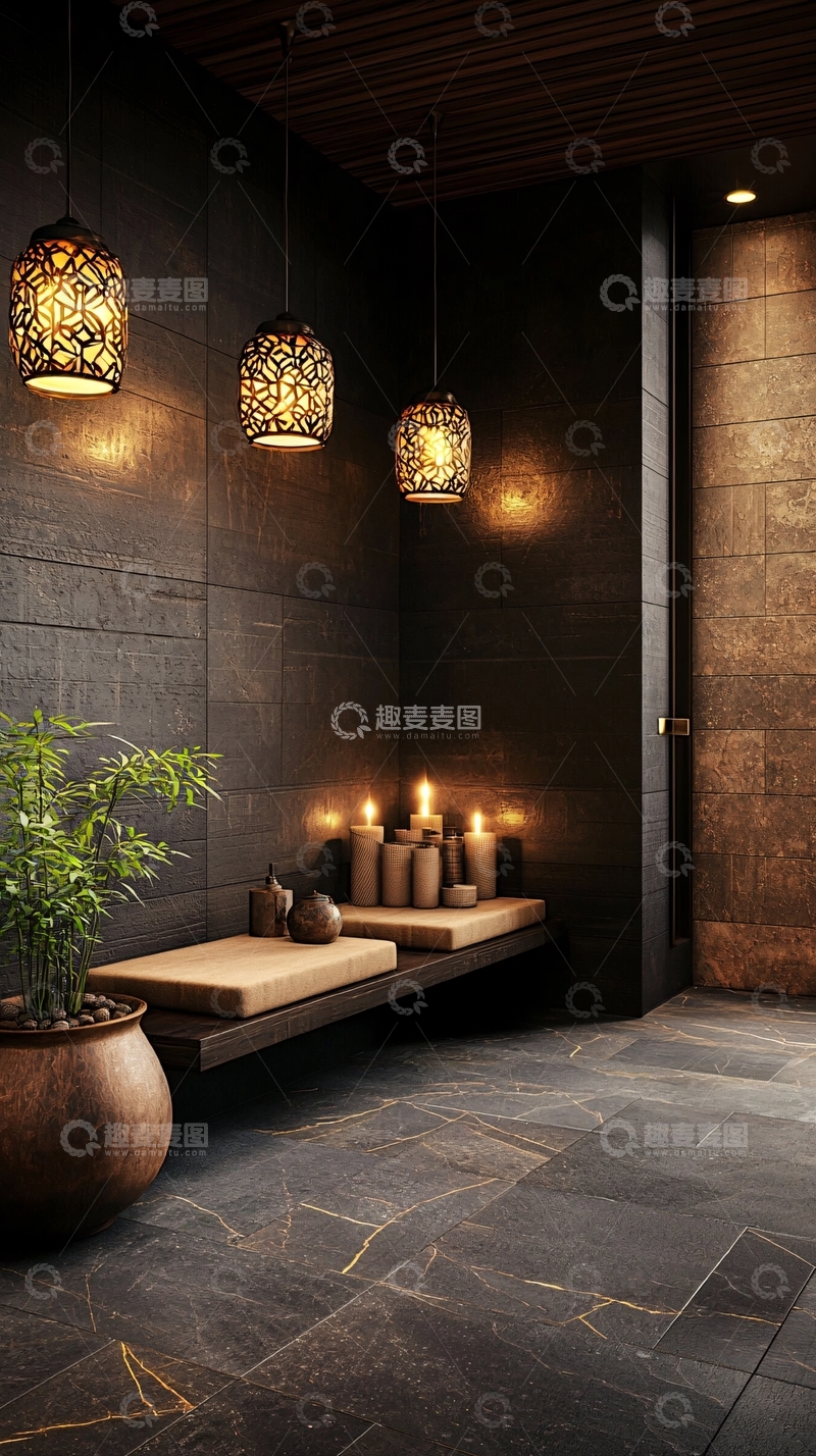 高清大图下载【趣麦麦图】现代简约室内设计灯光效果