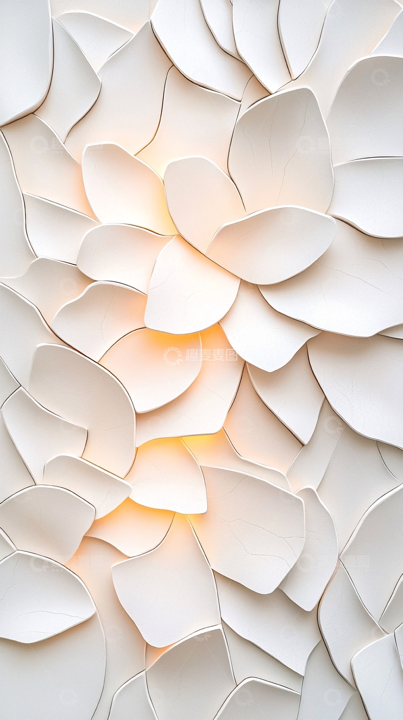 高清大图下载【趣麦麦图】花瓣状光影艺术背景