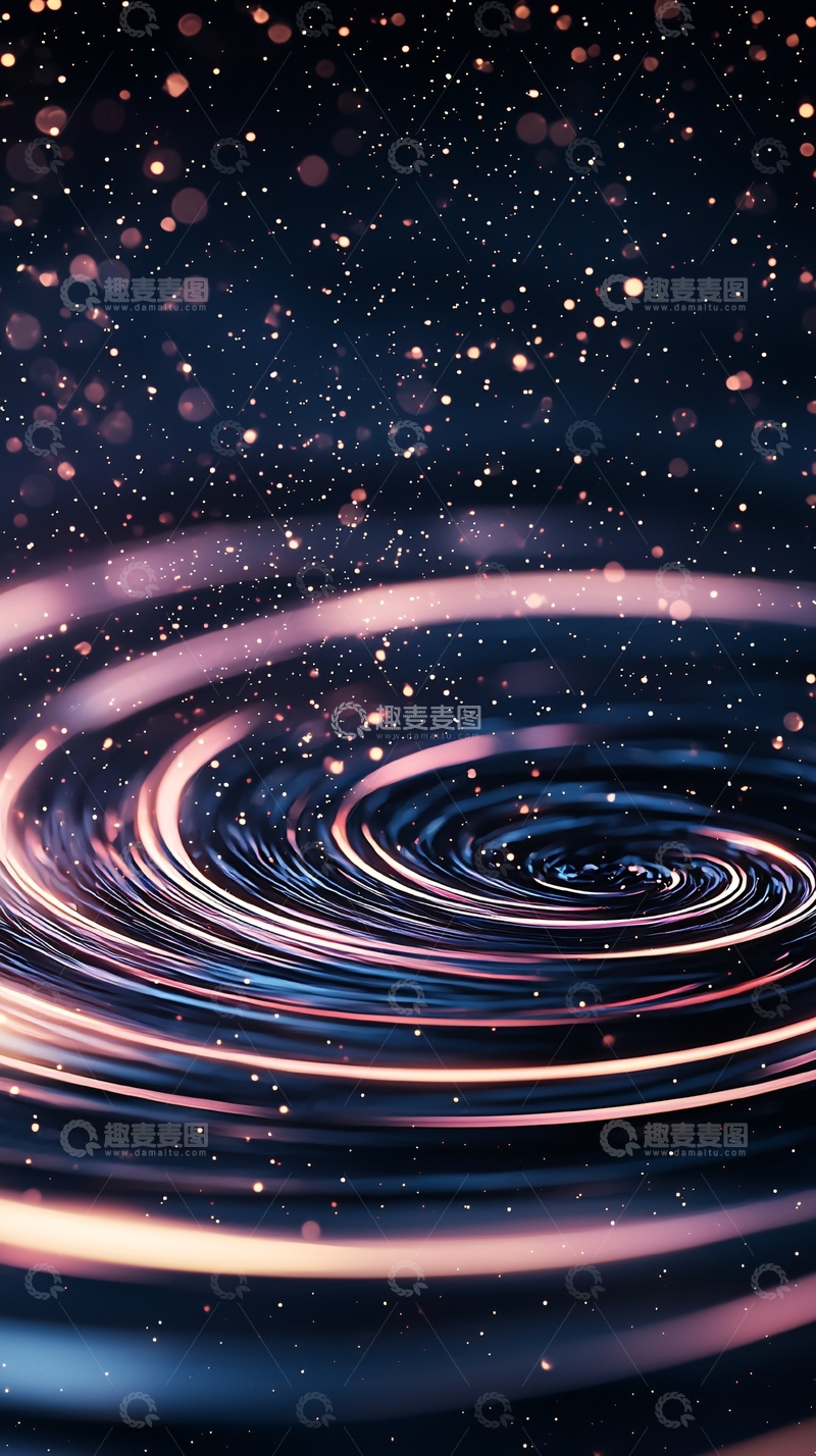 高清大图下载【趣麦麦图】星空涟漪动态壁纸