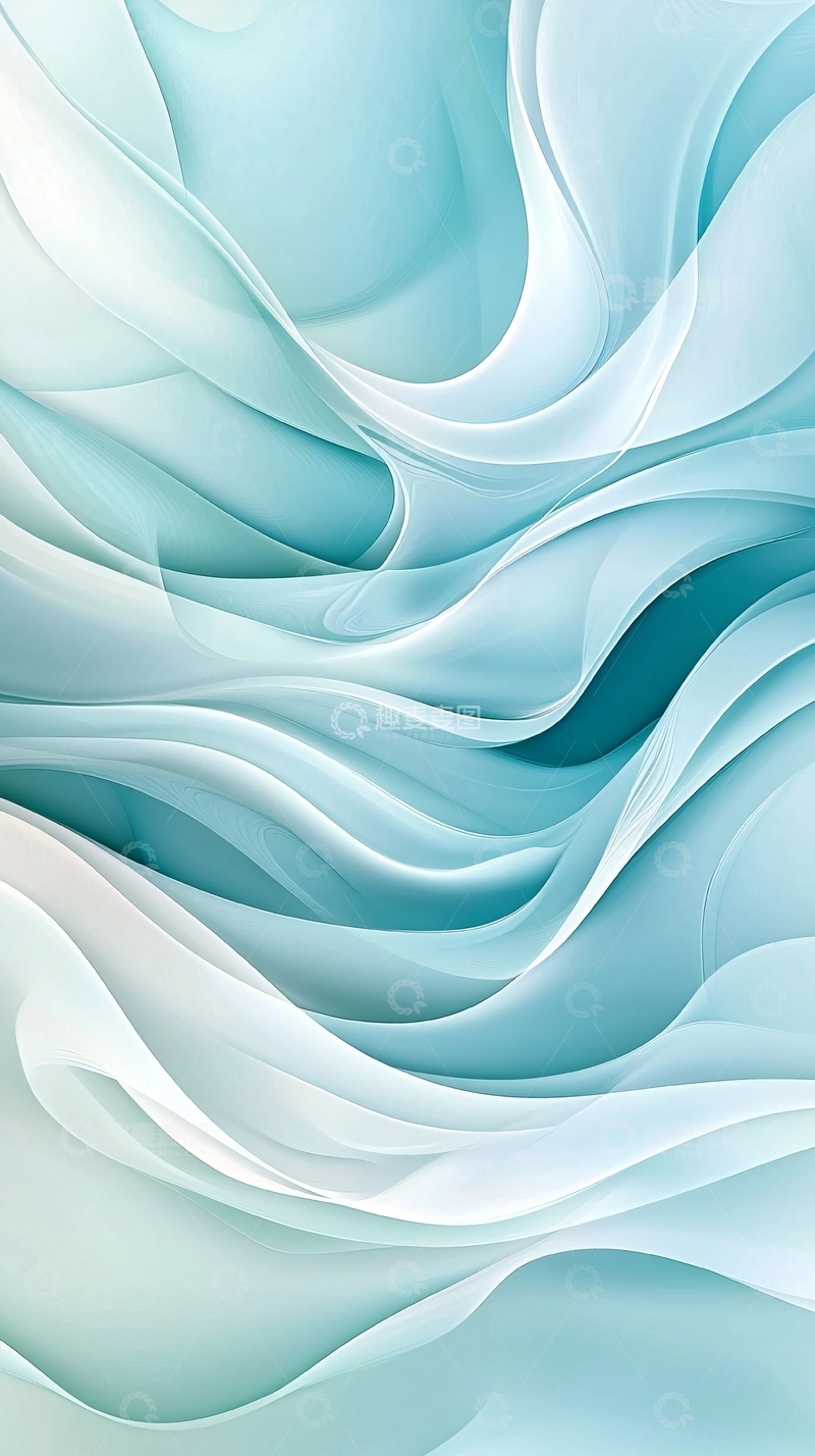 高清大图下载【趣麦麦图】蓝色渐变流动抽象背景