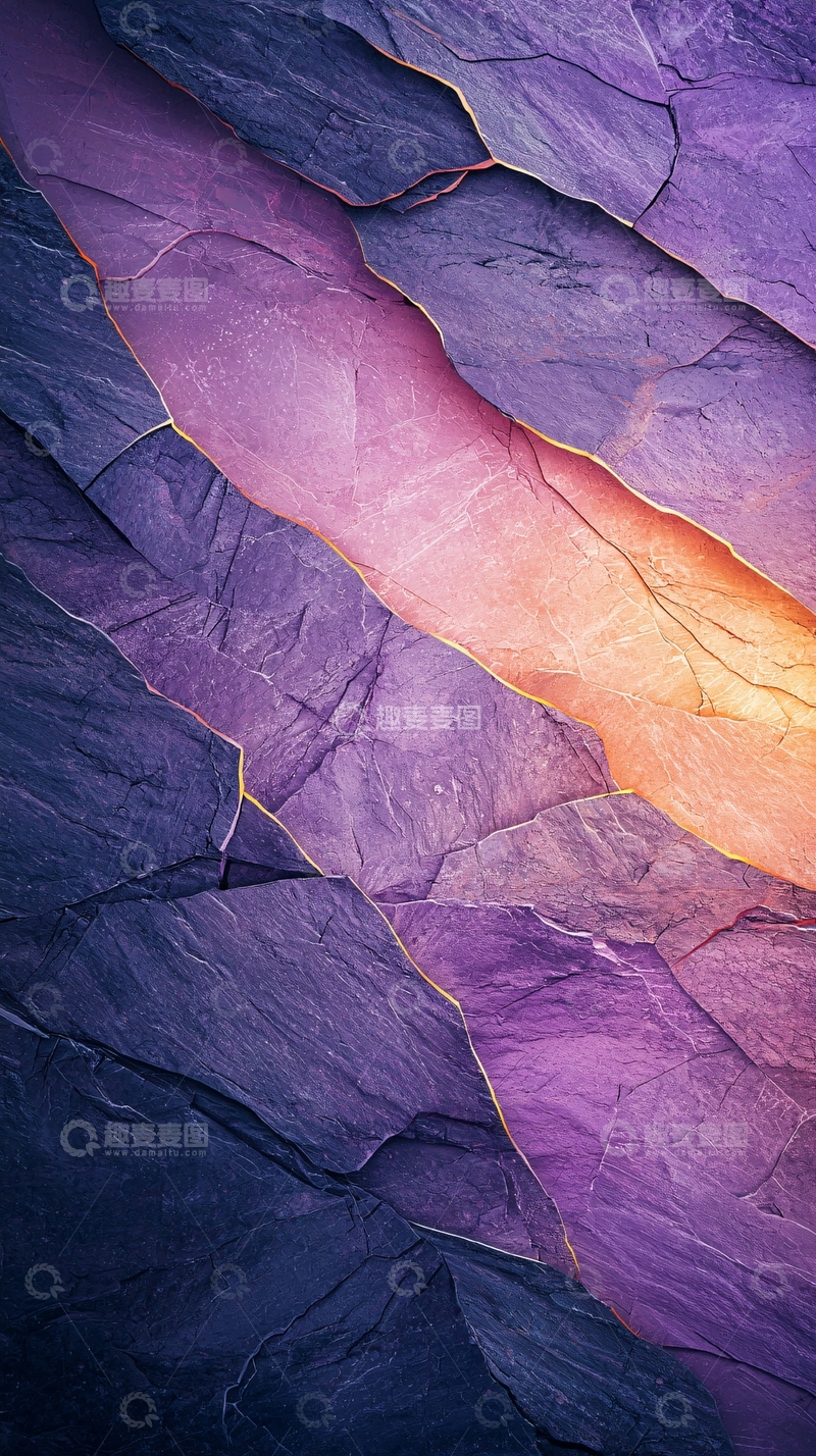 高清大图下载【趣麦麦图】紫色岩石纹理背景图
