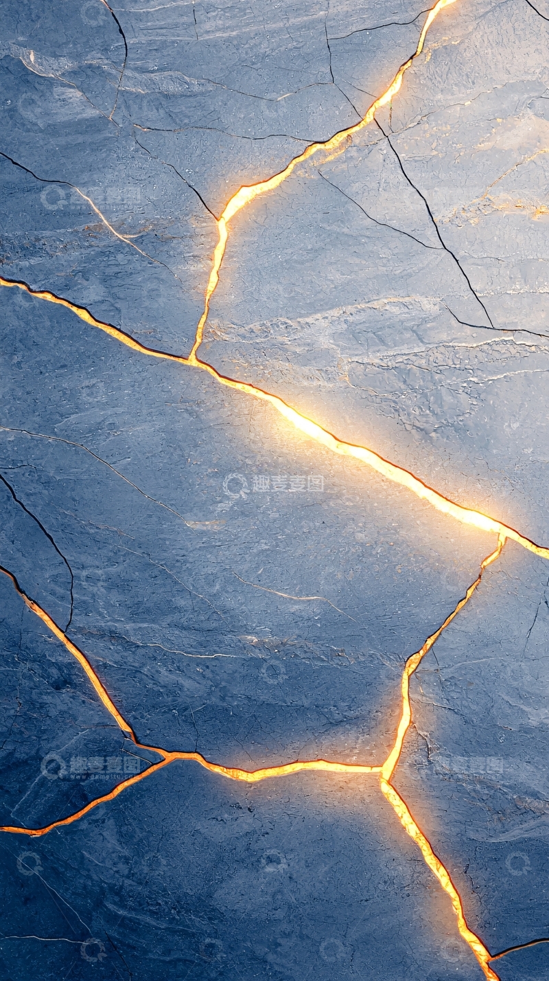 高清大图下载【趣麦麦图】裂纹中的光芒