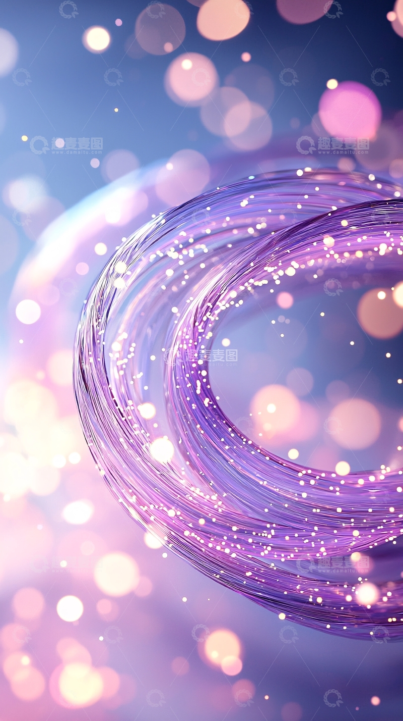 高清大图下载【趣麦麦图】光纤线圈光效背景