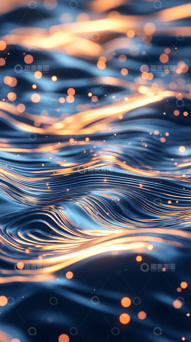 高清大图下载【趣麦麦图】波光粼粼的水面纹理背景
