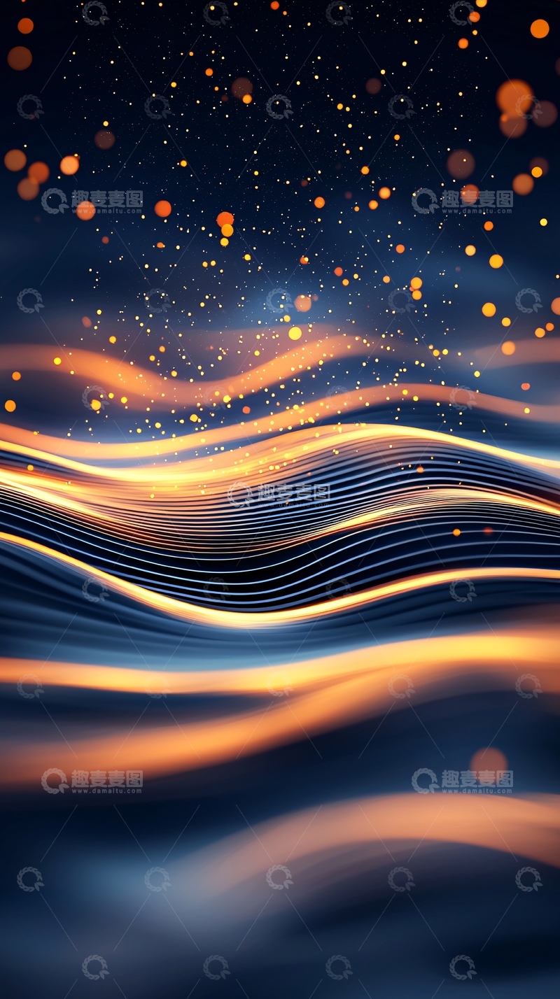 高清大图下载【趣麦麦图】波光粼粼的夜景