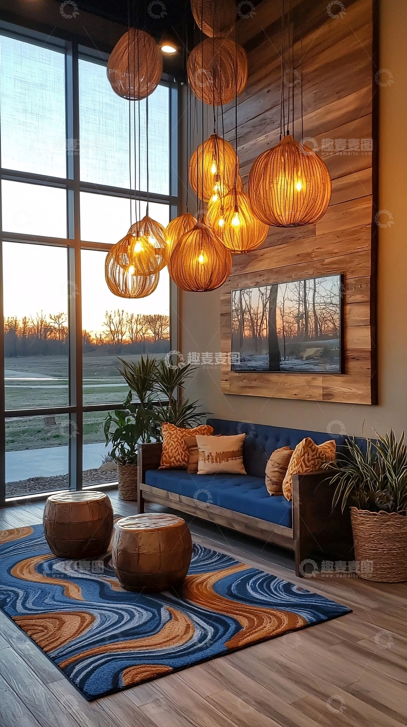 高清大图下载【趣麦麦图】现代客厅设计6