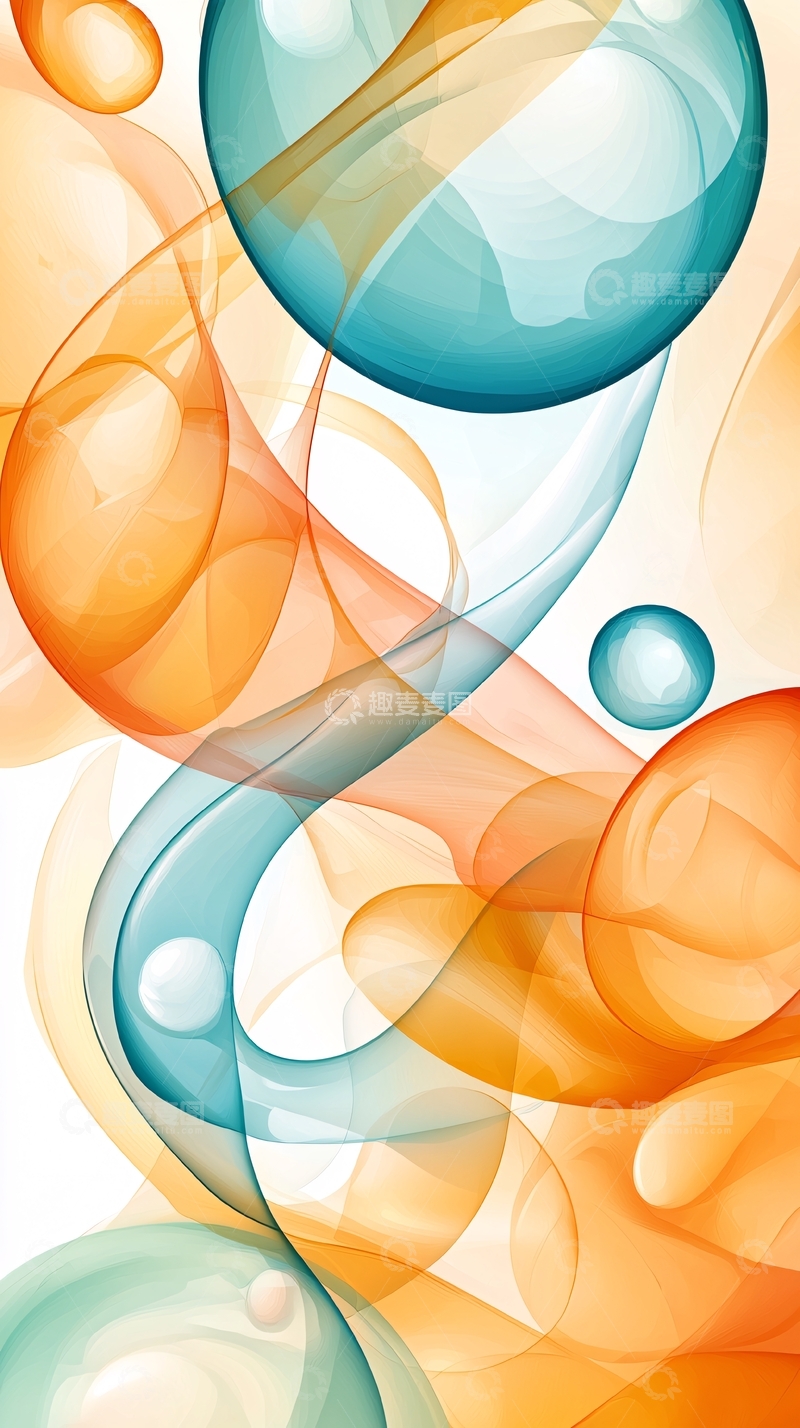 高清大图下载【趣麦麦图】抽象色彩流动艺术背景