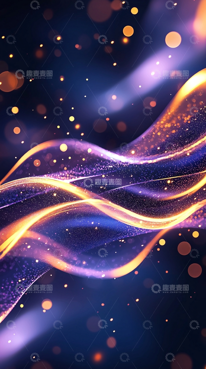 高清大图下载【趣麦麦图】光波流动抽象背景