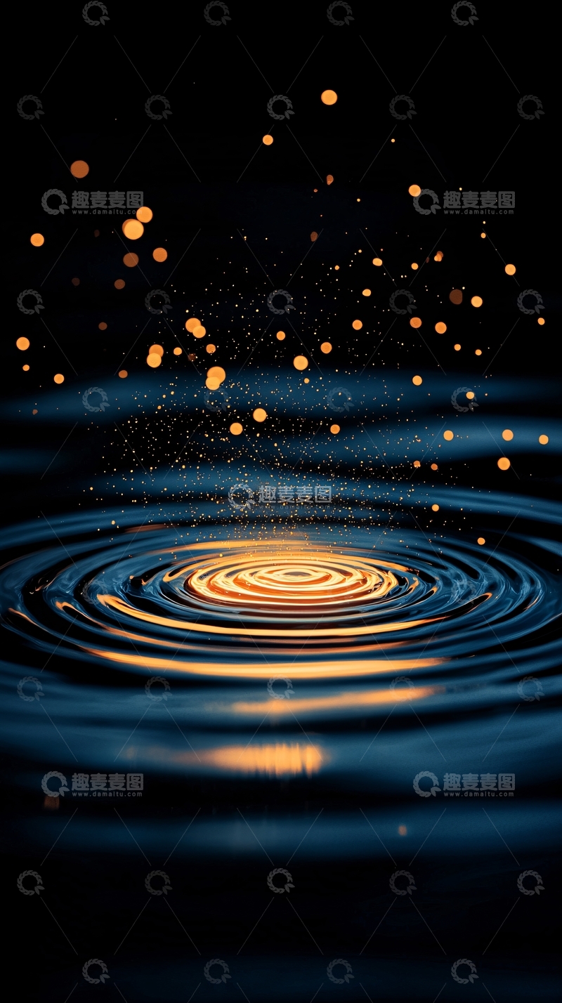 高清大图下载【趣麦麦图】水面上的光斑与涟漪