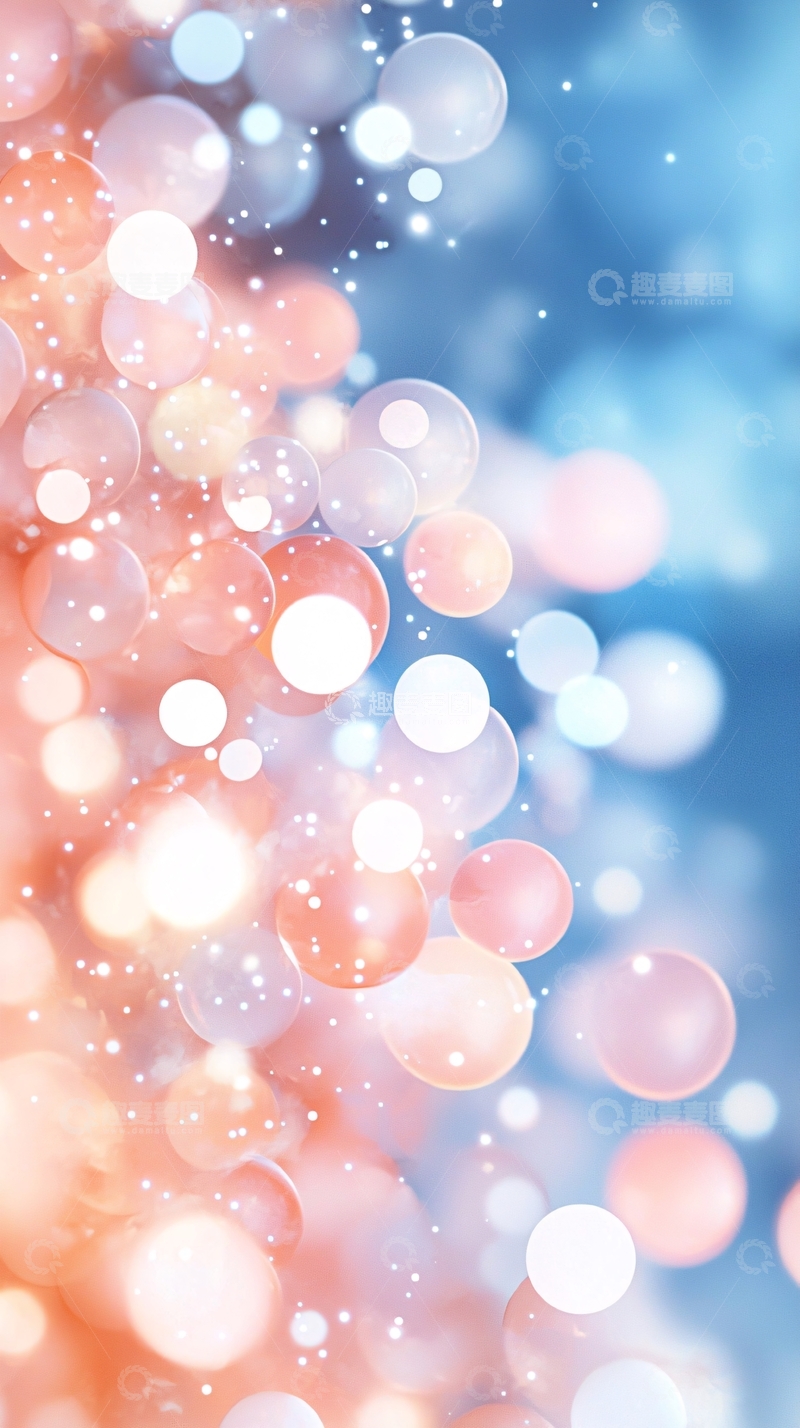 高清大图下载【趣麦麦图】梦幻泡泡背景素材