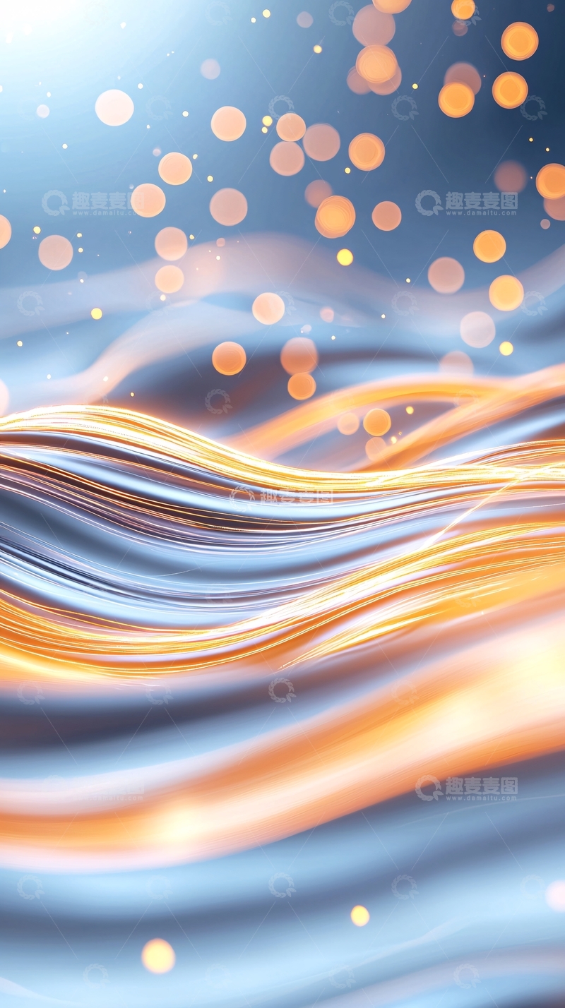 高清大图下载【趣麦麦图】光流与粒子的艺术背景