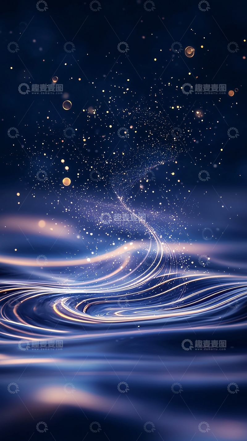 高清大图下载【趣麦麦图】梦幻星空与光流