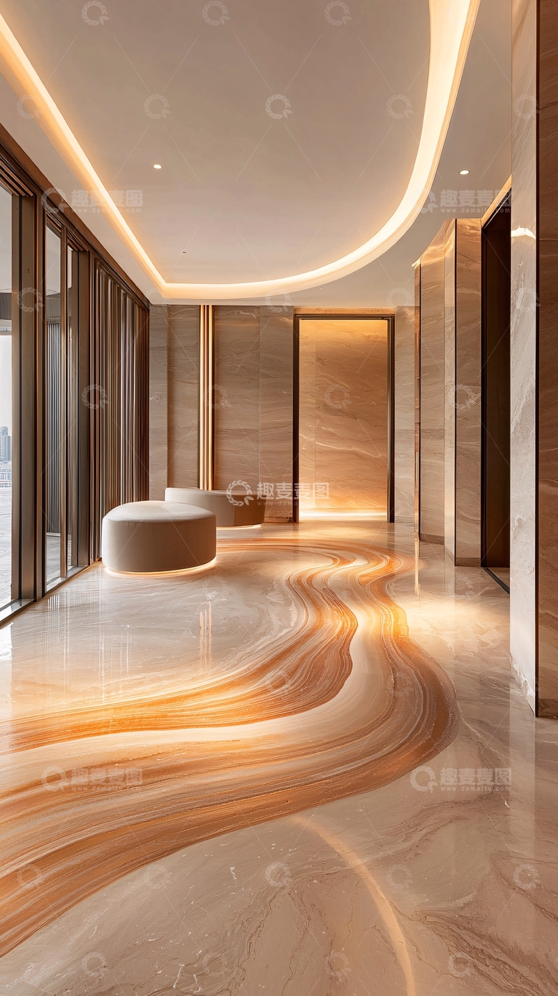 高清大图下载【趣麦麦图】现代奢华走廊设计
