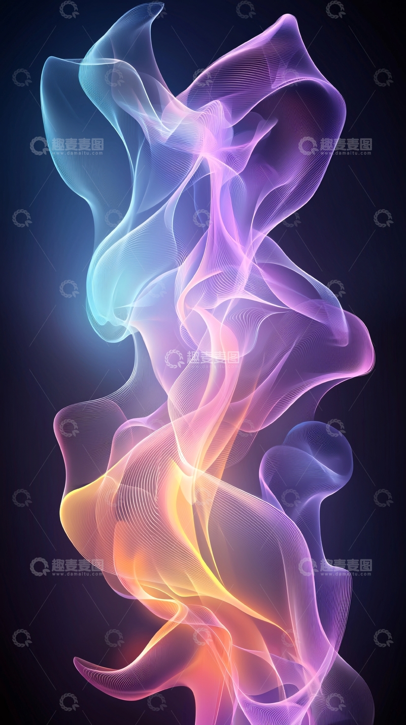 高清大图下载【趣麦麦图】抽象线条艺术背景