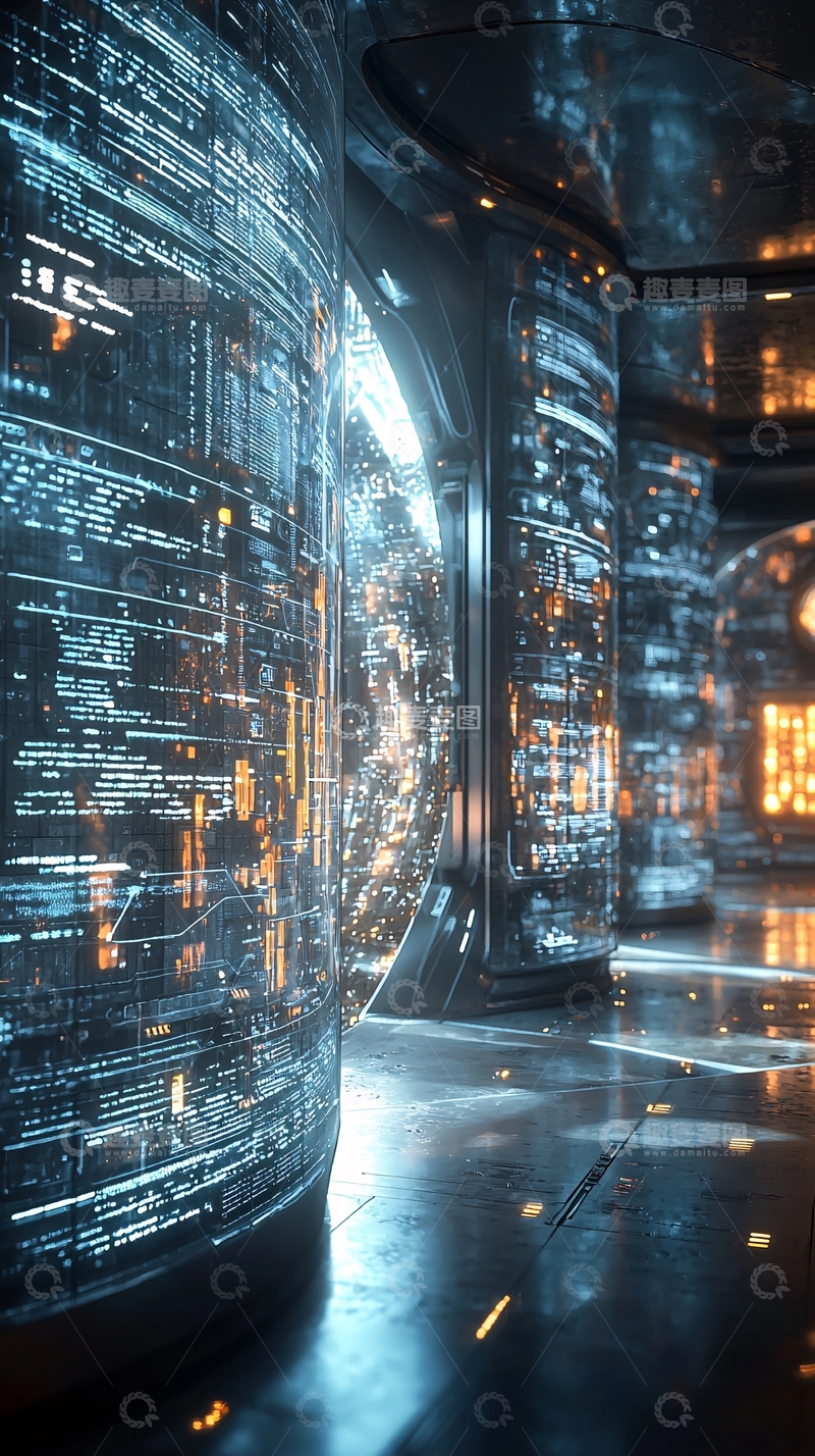 高清大图下载【趣麦麦图】未来科技感工业风建筑