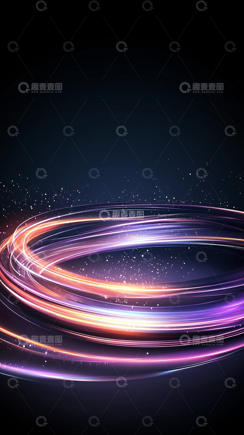 高清大图下载【趣麦麦图】光圈流动动态壁纸