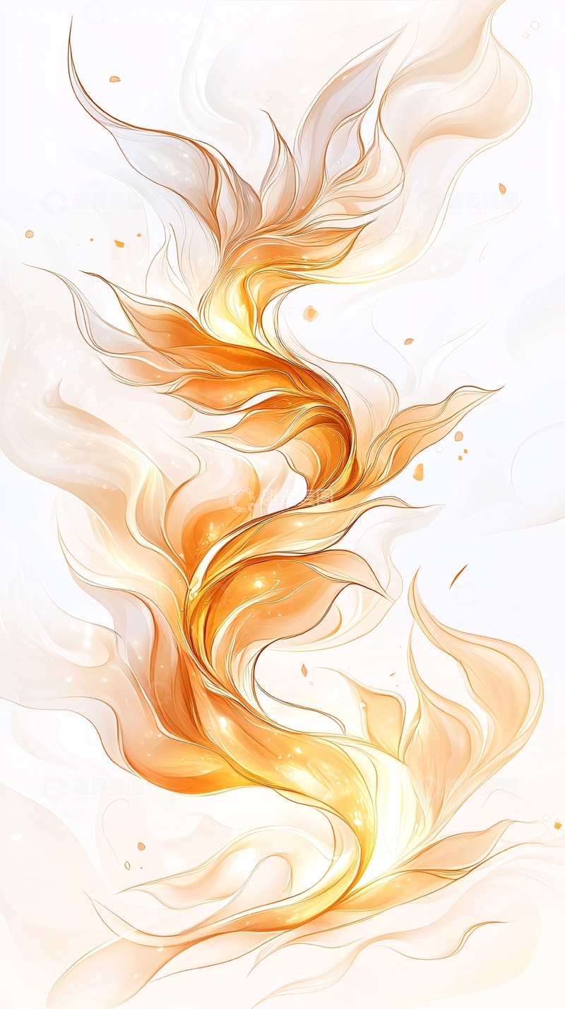 高清大图下载【趣麦麦图】火焰凤凰艺术插画