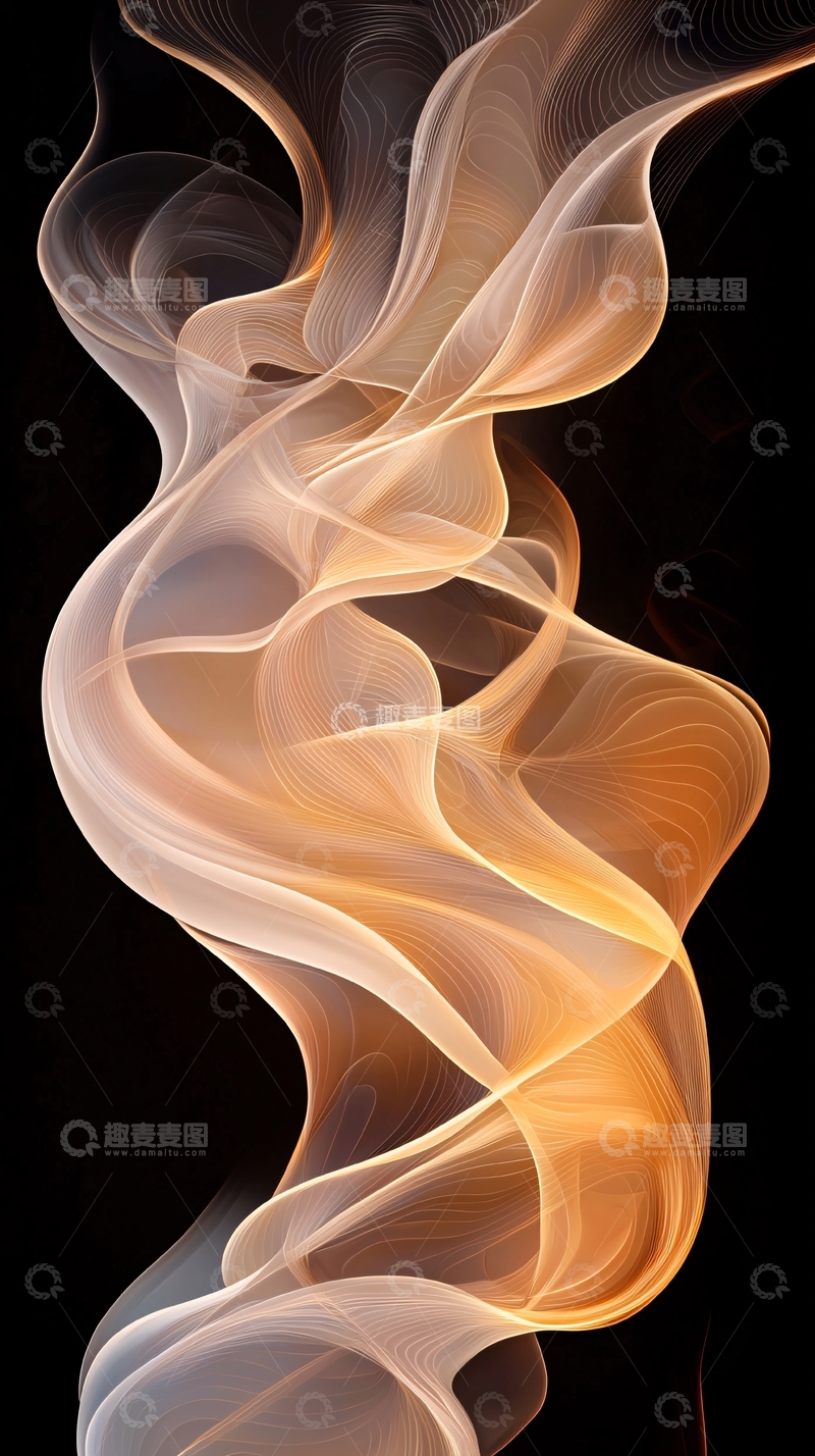 高清大图下载【趣麦麦图】抽象线条艺术背景