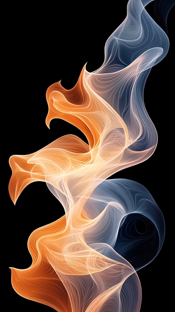 抽象线条艺术流动背景