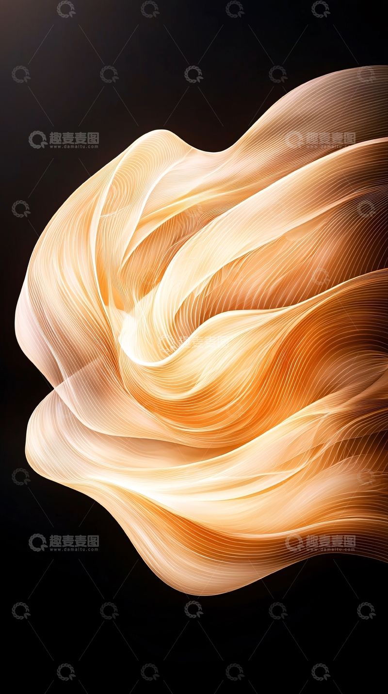 高清大图下载【趣麦麦图】抽象线条艺术背景