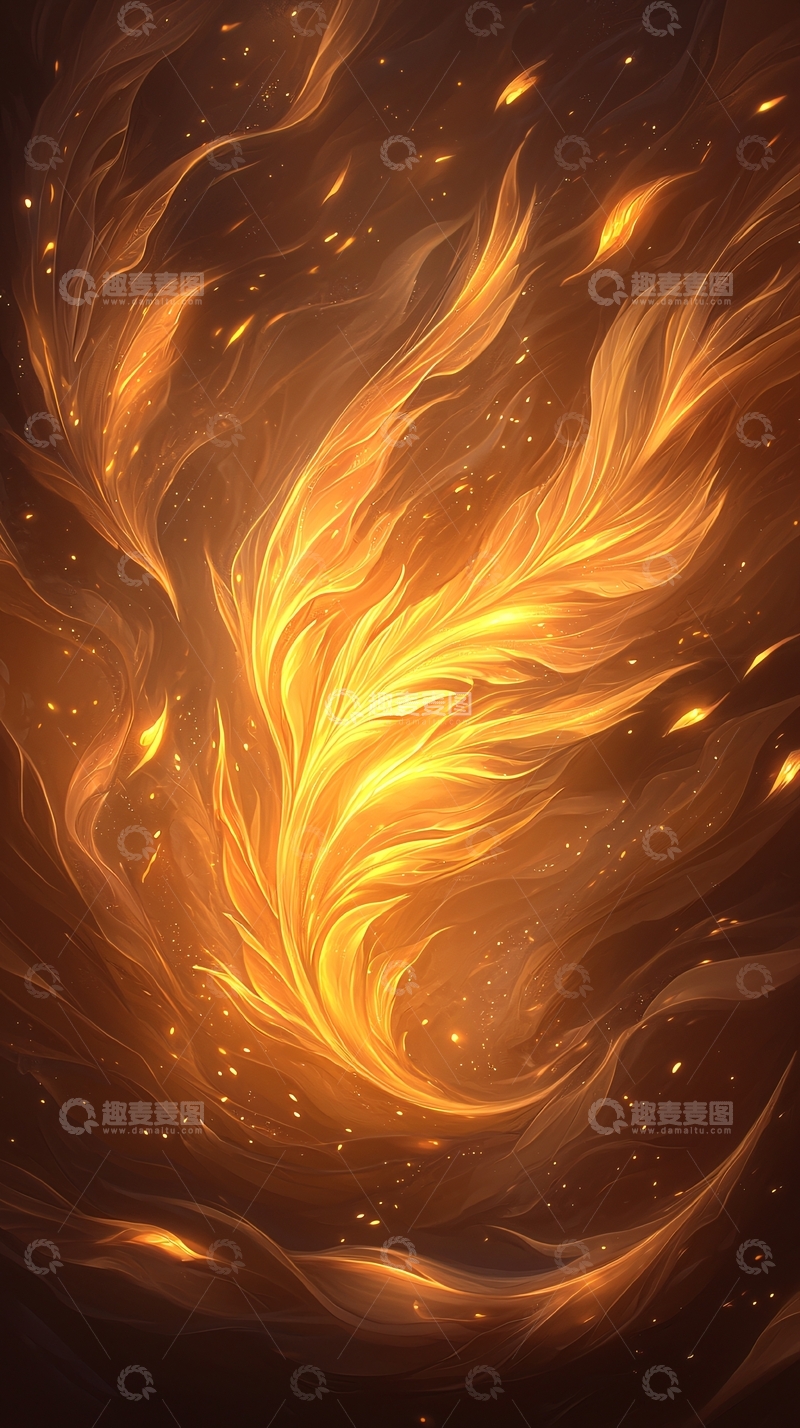 高清大图下载【趣麦麦图】火焰漩涡动态壁纸