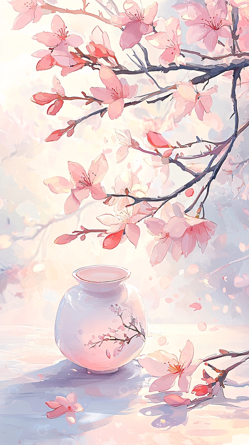 高清大图下载【趣麦麦图】樱花盛开的静谧时刻