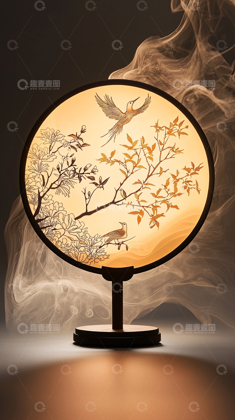 高清大图下载【趣麦麦图】秋日鸟语灯饰