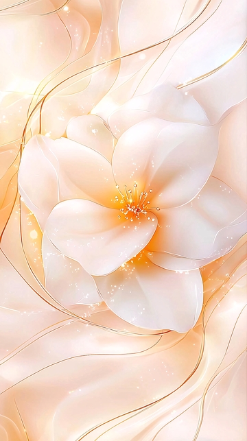 梦幻花朵背景图