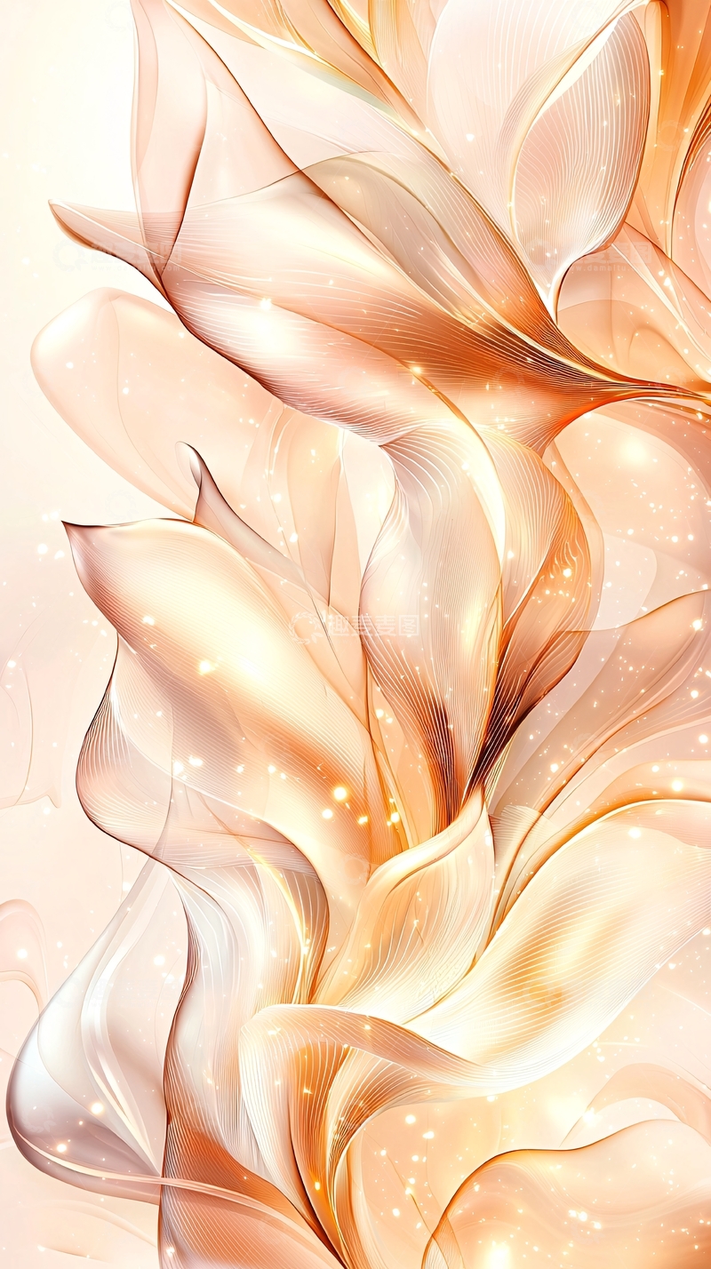 高清大图下载【趣麦麦图】梦幻花朵抽象艺术背景图