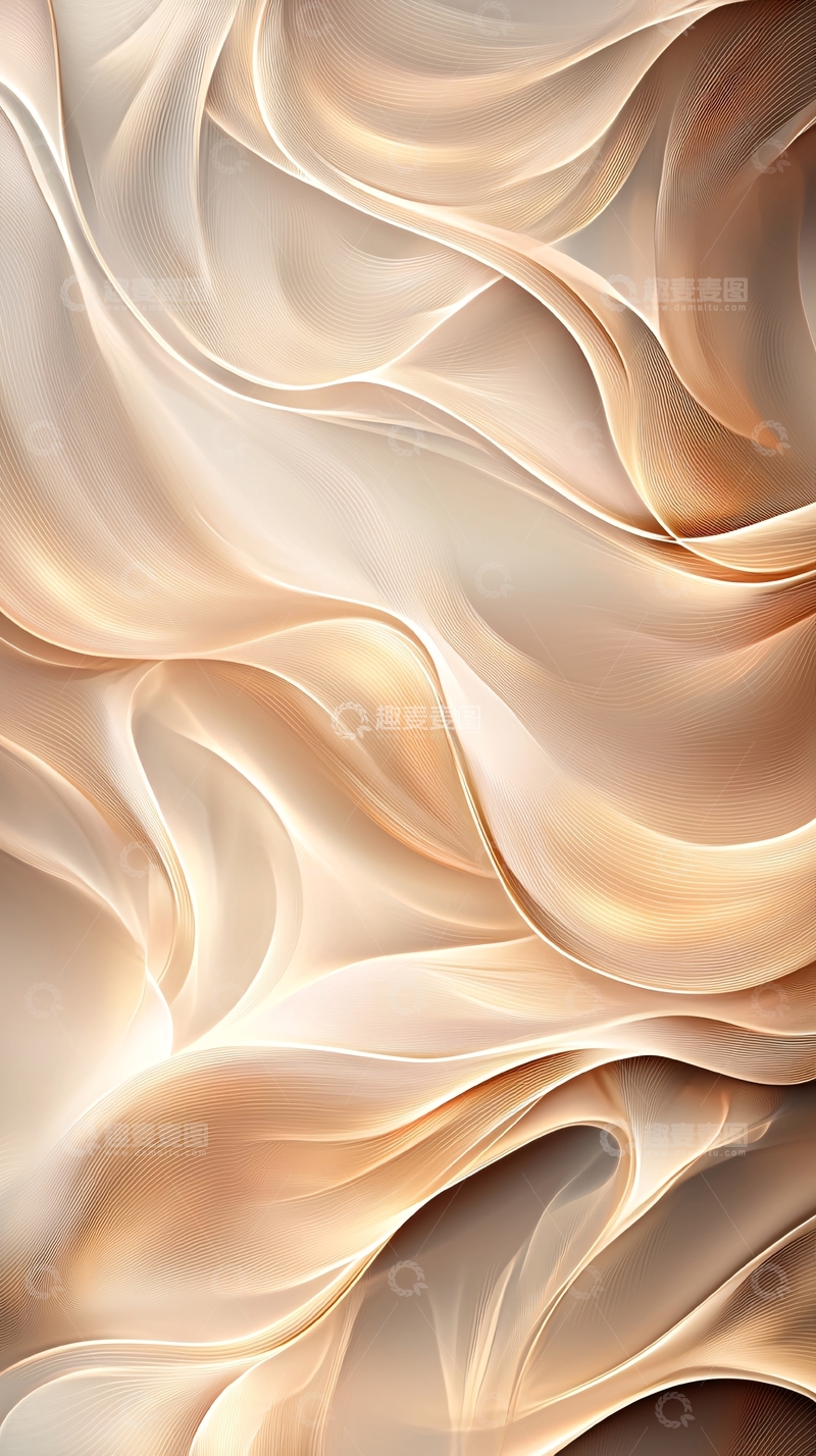 高清大图下载【趣麦麦图】抽象流动线条背景图