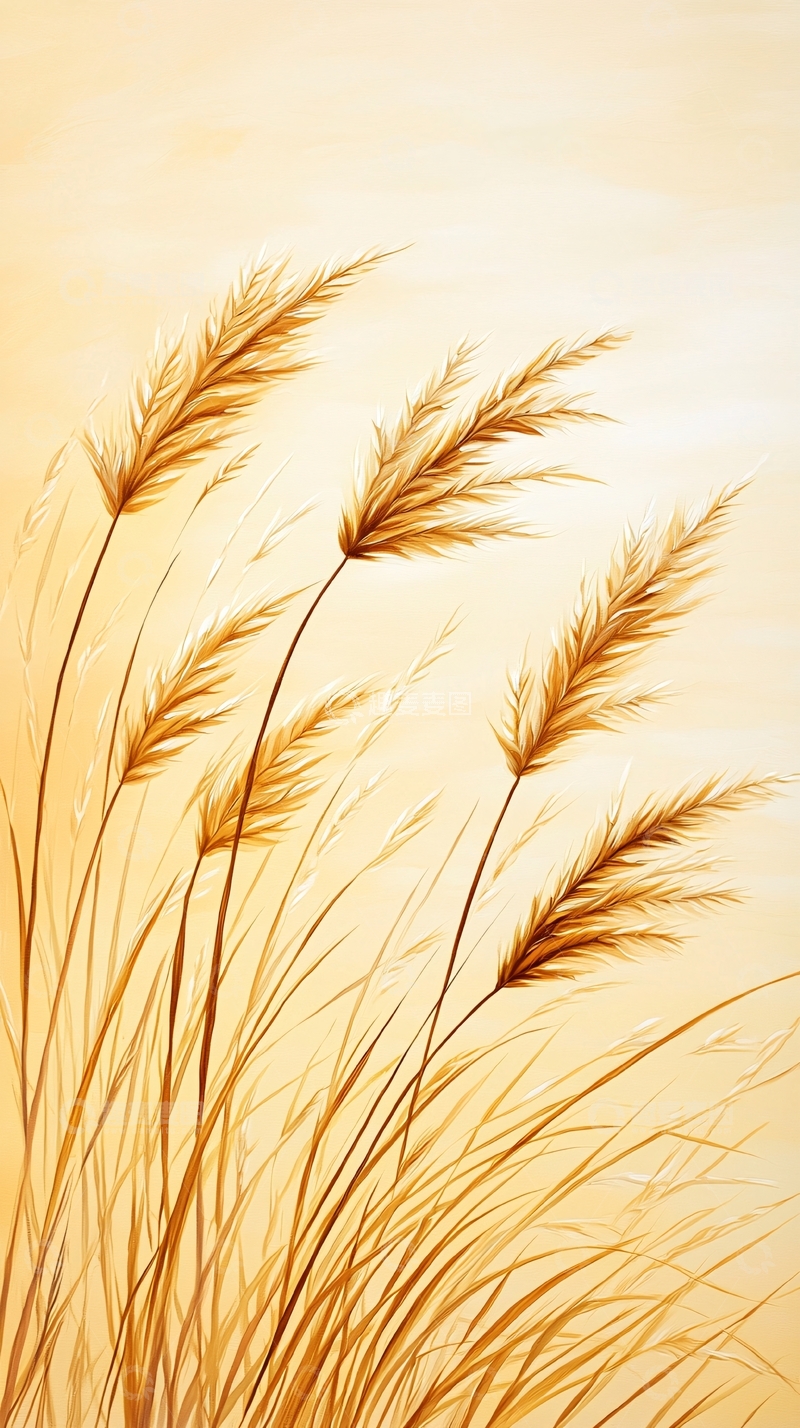 高清大图下载【趣麦麦图】金色麦穗背景图