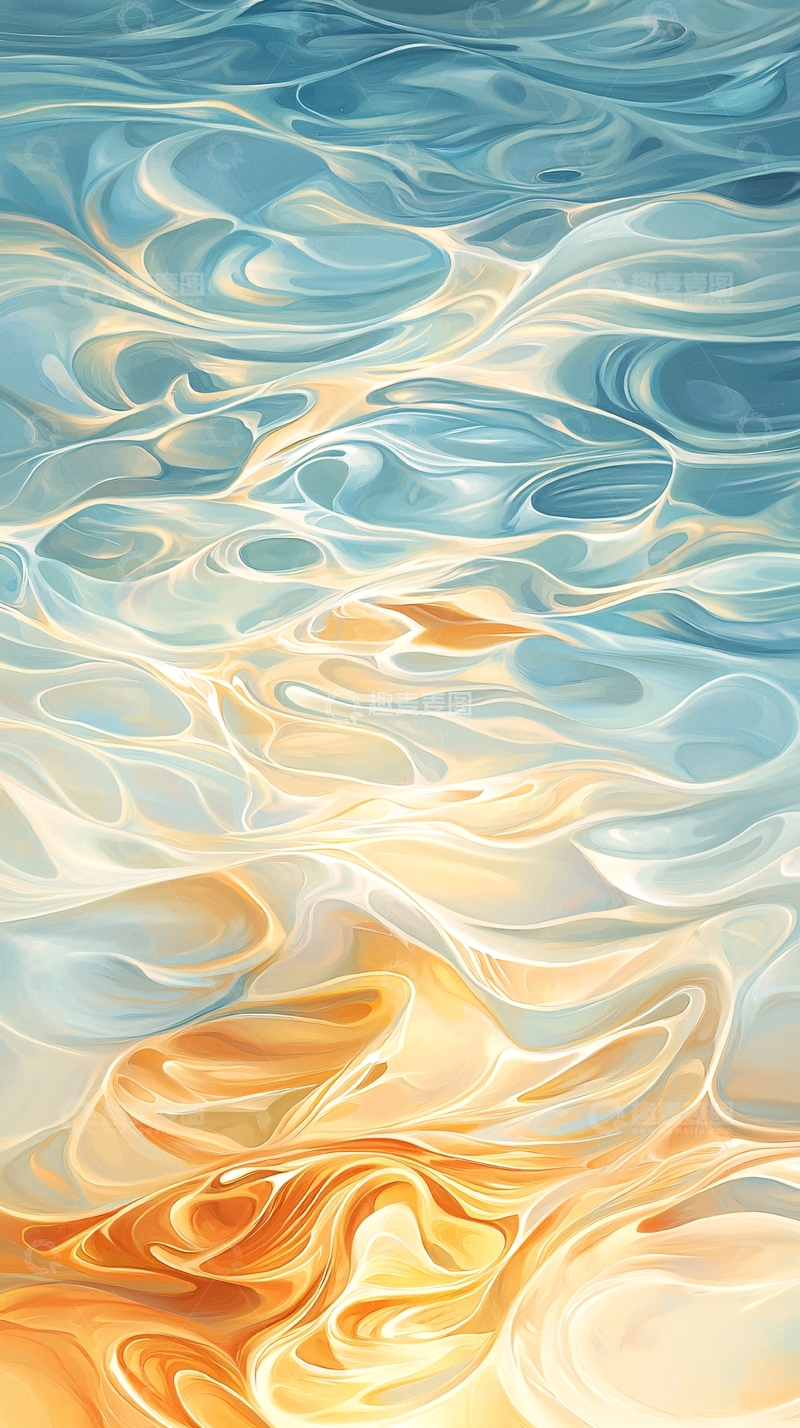 高清大图下载【趣麦麦图】抽象流动色彩背景图