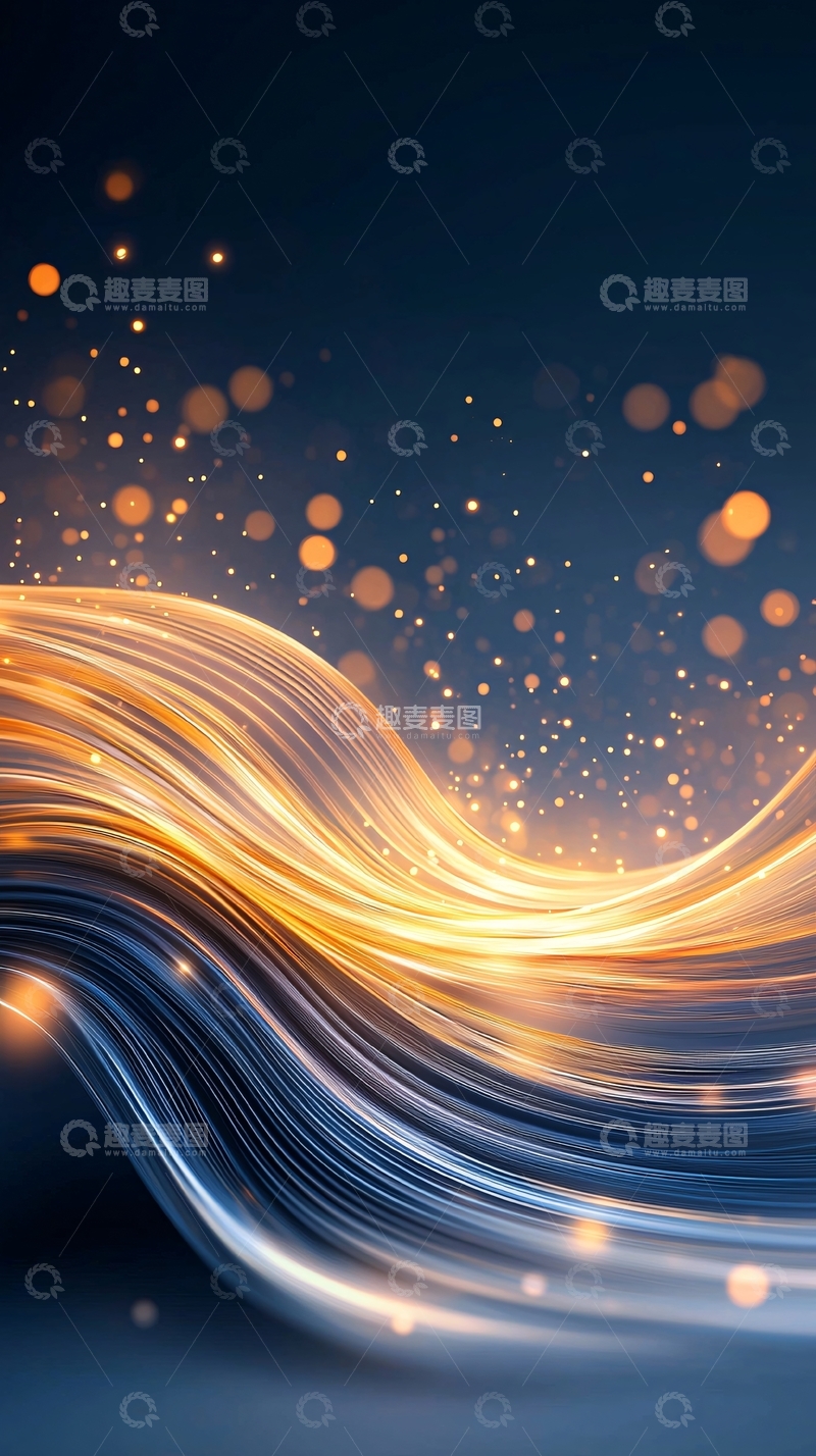 高清大图下载【趣麦麦图】光波流动动态壁纸