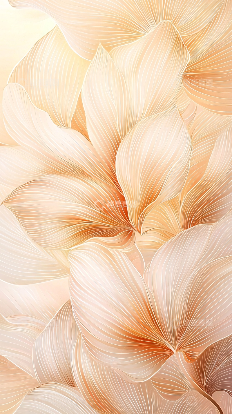 高清大图下载【趣麦麦图】-抽象花卉艺术背景图