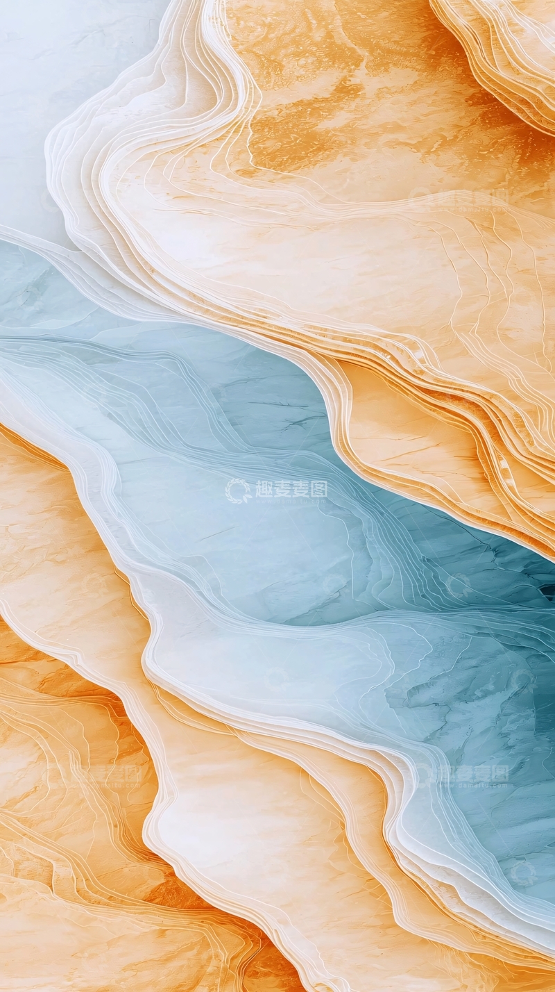 高清大图下载【趣麦麦图】抽象流动线条艺术背景