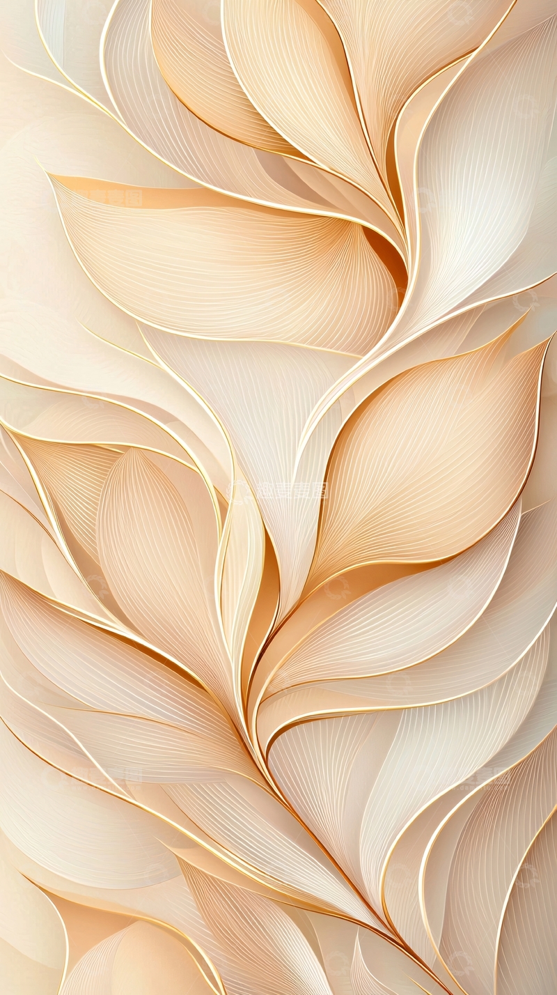 高清大图下载【趣麦麦图】抽象线条艺术背景图案