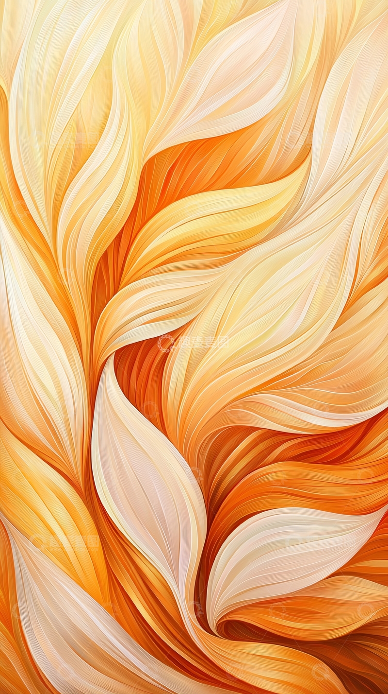 高清大图下载【趣麦麦图】橙色渐变抽象艺术背景