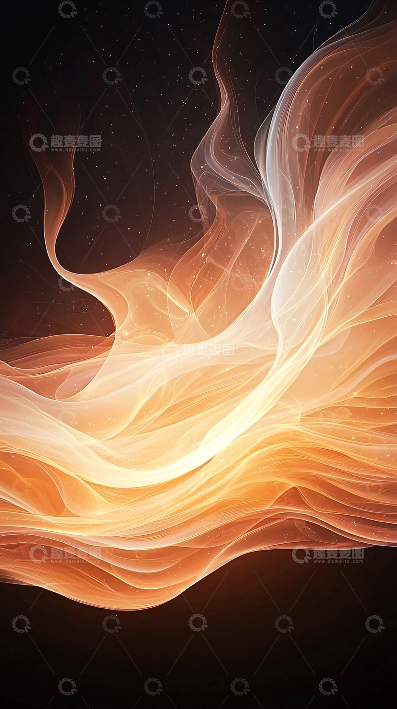 高清大图下载【趣麦麦图】抽象流动光影艺术背景