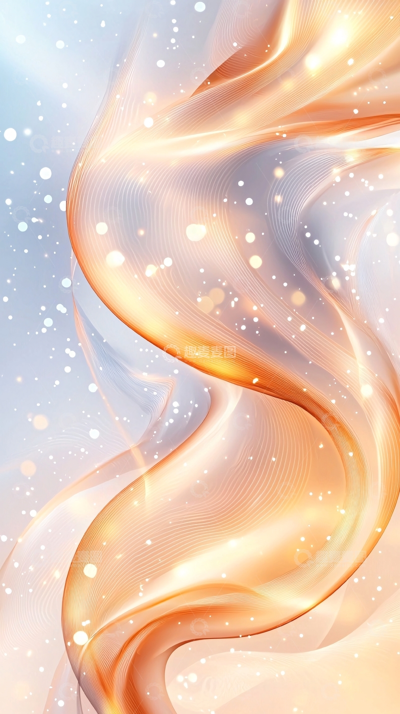 高清大图下载【趣麦麦图】流动光影抽象艺术背景