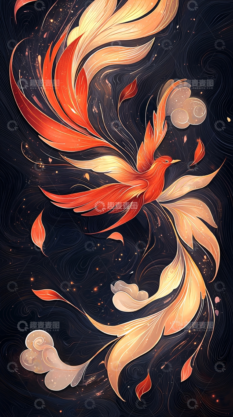 高清大图下载【趣麦麦图】凤凰涅槃高清图片
