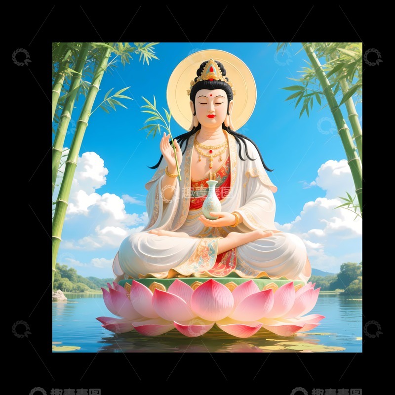 高清大图下载【趣麦麦图】观音 观音菩萨 南海观音