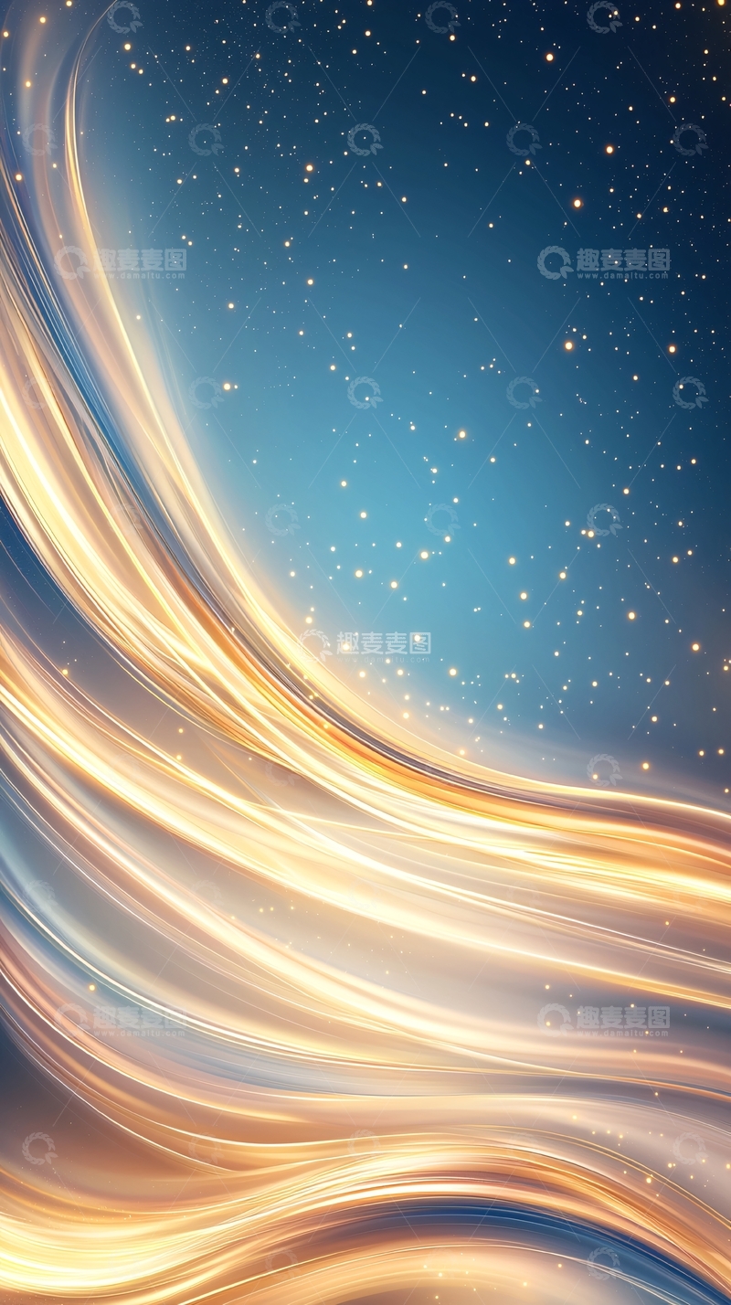 高清大图下载【趣麦麦图】星光流动夜空背景