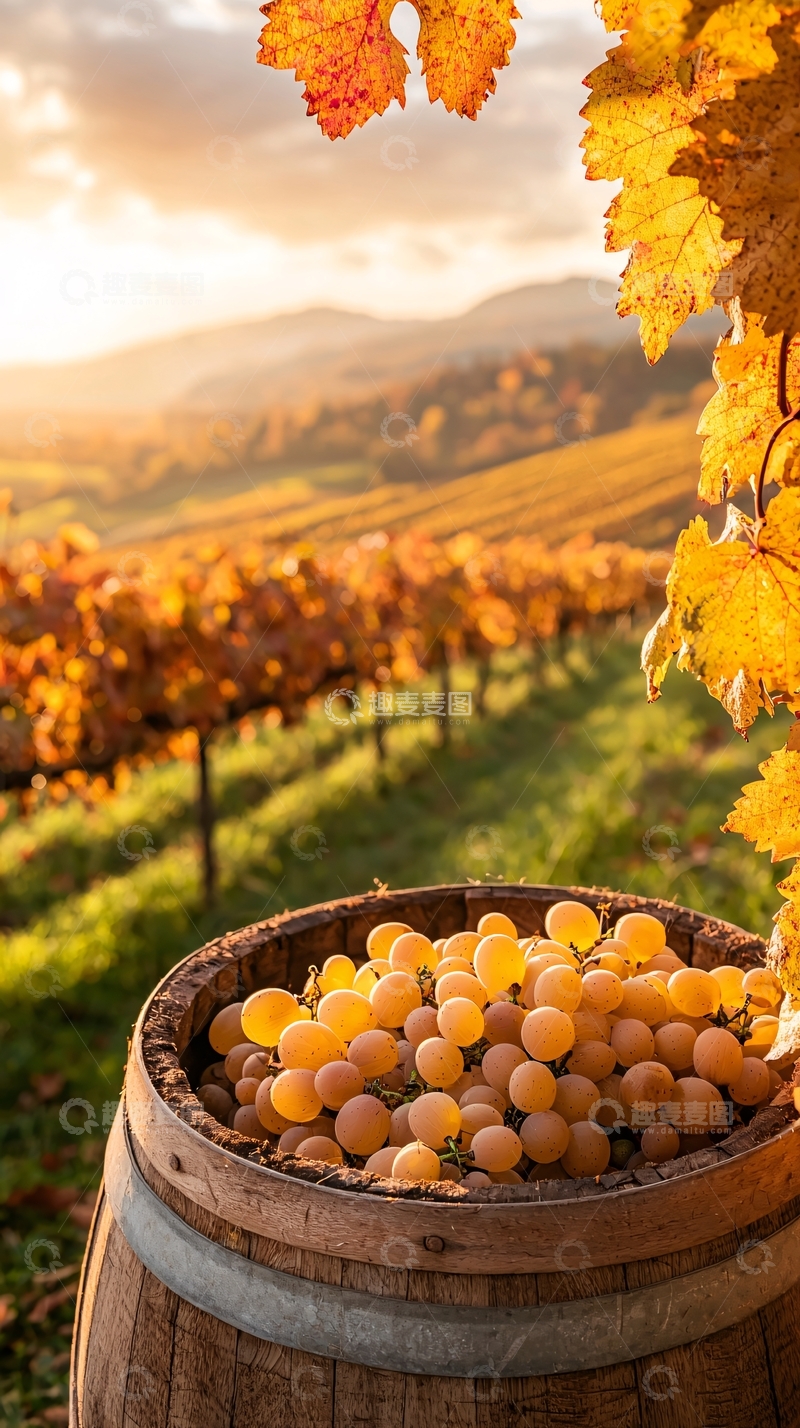 高清大图下载【趣麦麦图】-秋日葡萄收获美景