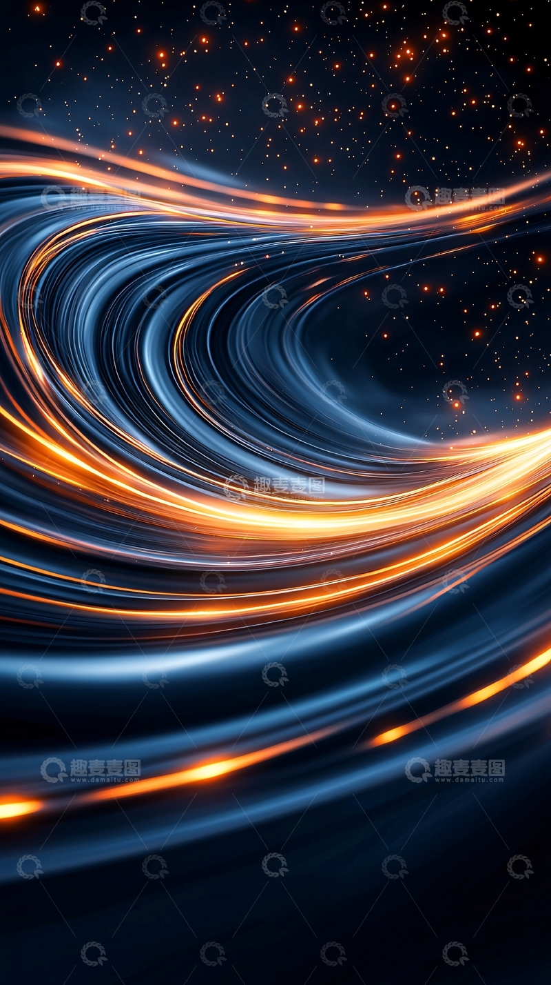 高清大图下载【趣麦麦图】光流漩涡动态背景